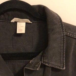 H&M FADED BLACK DENIM JACKET